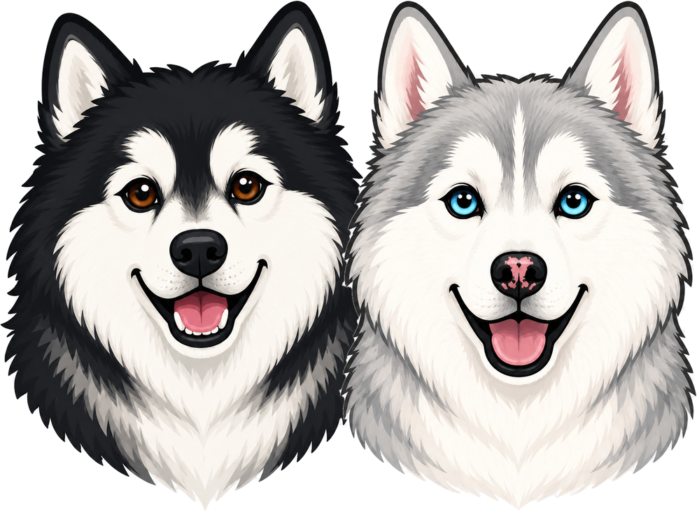 Kaya and Momo — the Momokaya mascots