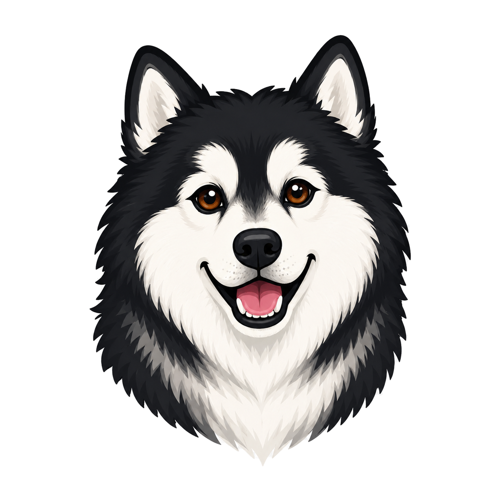 Kaya — black and white husky